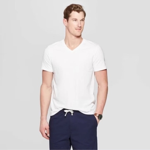 Goodfellow & Co Other - Goodfellows Every Wear V-Neck White Men’s Size Small Standart Fit Tag Free